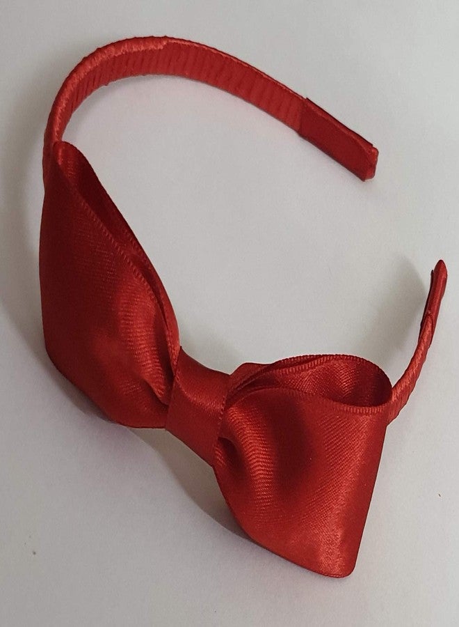 Belleza Crafting with Creativity Simple Red Color Bow Hairband SBHH1 Pattern1 (Pack of 1) - Image 5